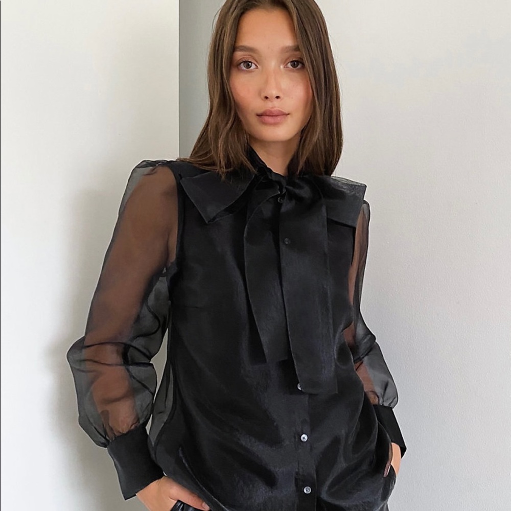 Babaton Bow Blouse - New w/Tags